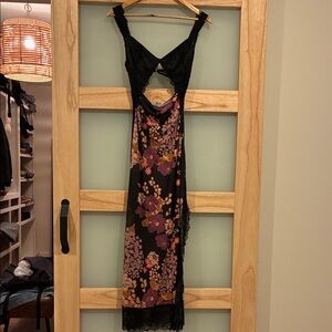 Free People sheer lace floral dress